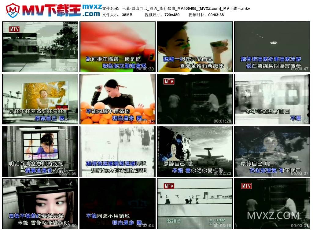 王菲-原谅自己_粤语_流行歌曲_MA405405